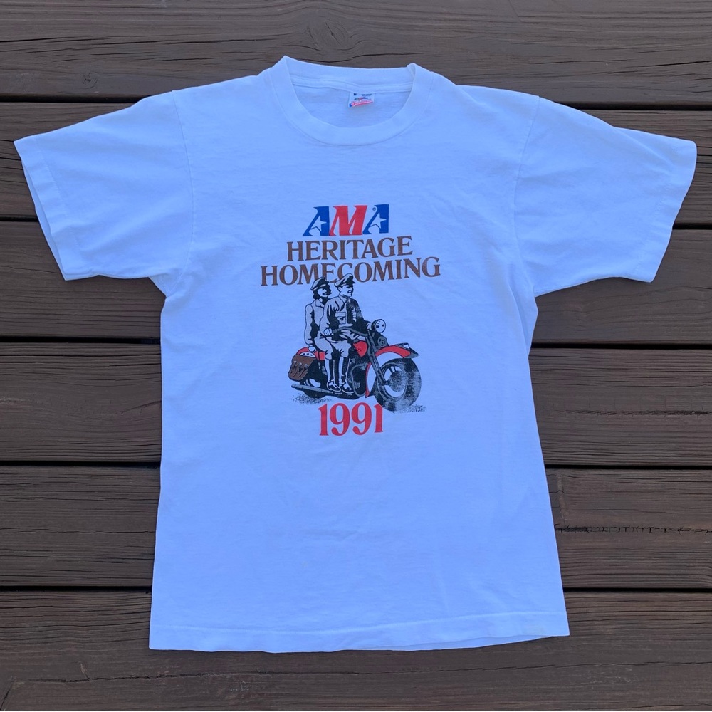 Rare Vintage 1991 American Motorcycle Association T-Shirt